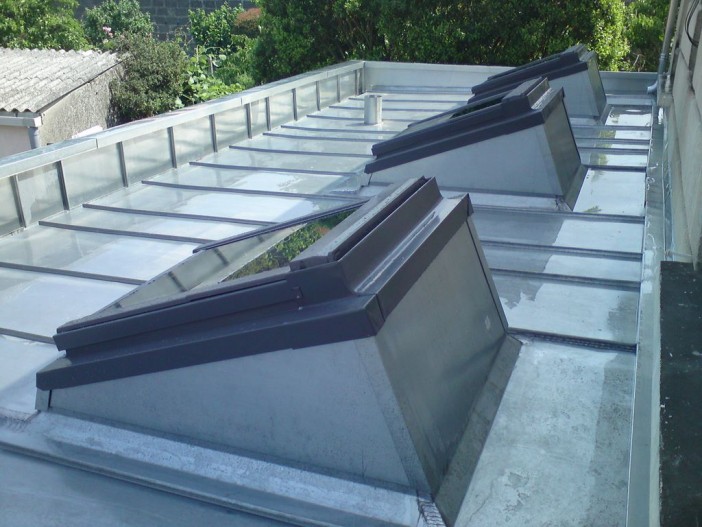 Couverture en zinc sur extension d'habitation à BEGLES (33)